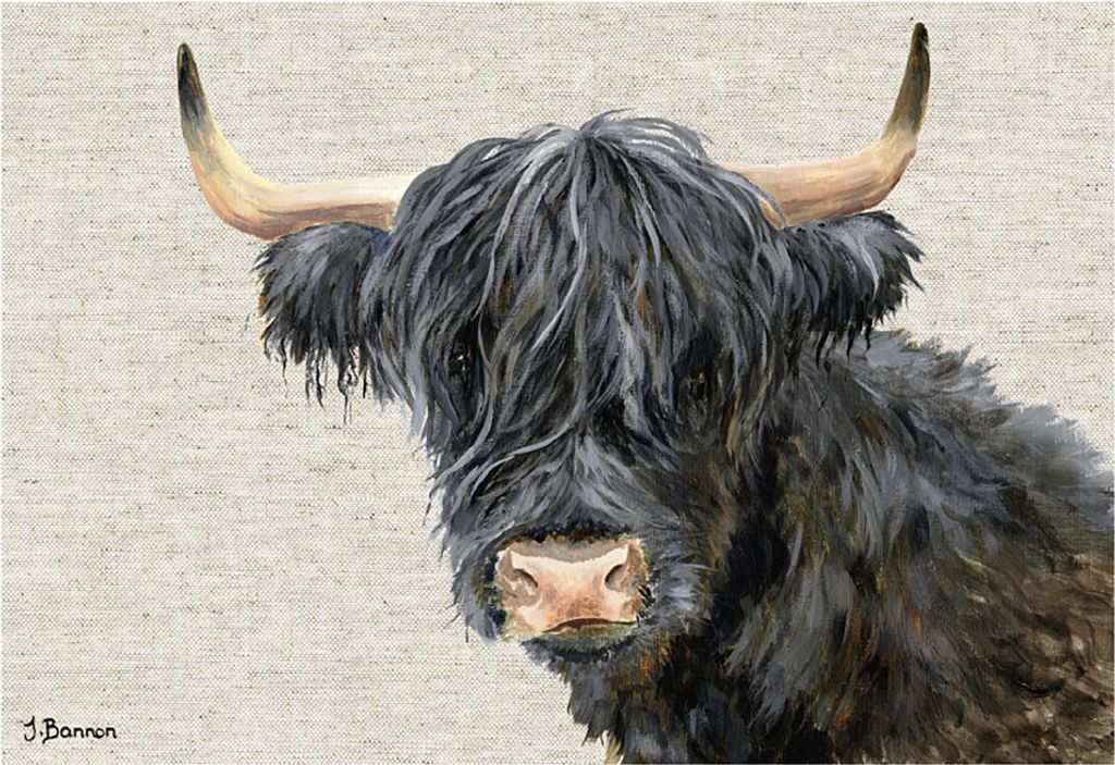 Jane Bannon - Poster "Hagrid", Papier PM11820 (Einheitsgröße) (Weiß/Grau)