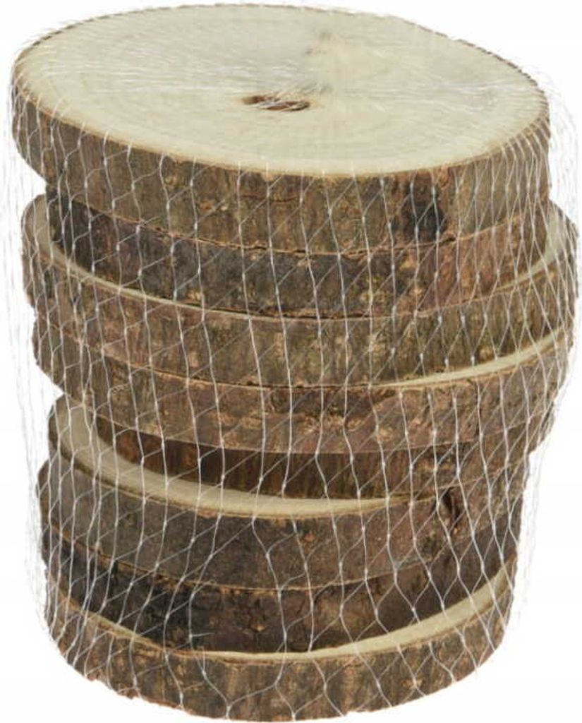 Lot de 8 sous-verres en bois 8 cm Image du produit 