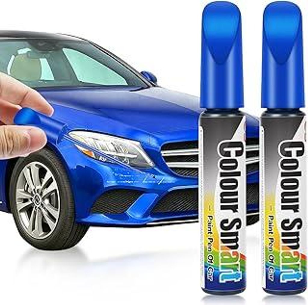 Lackstift Auto,Auto Lack Reparatur,Lackstift,Lackstifte,Stift Zum Entfernen von Autokratzern,Geeignet für die Meisten Autoausbesserungen (Blau)