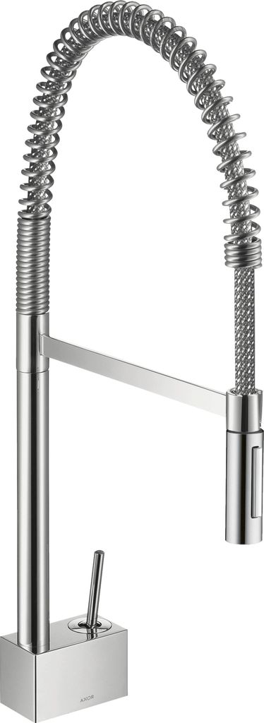 hansgrohe AXOR Starck Einhebel-Küchenmischer Semi-Pro mit ComfortZone 240, 10820990