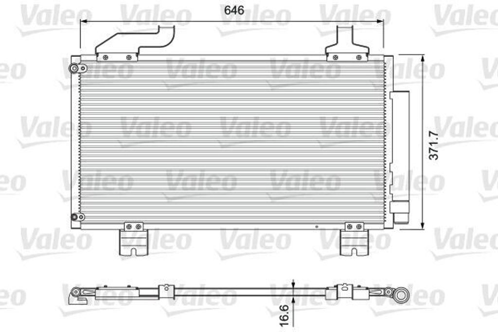 VALEO 814417 - OE 80110TL2A01 Klimakondensator mit Trockner für Accord VIII