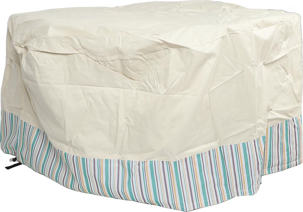 Außen Tisch Stuhl Abdeckung Runde wasserdicht staubdicht UV Schutz 600D Oxford Stoff Patio Möbel Set Abdeckung 96 Zoll