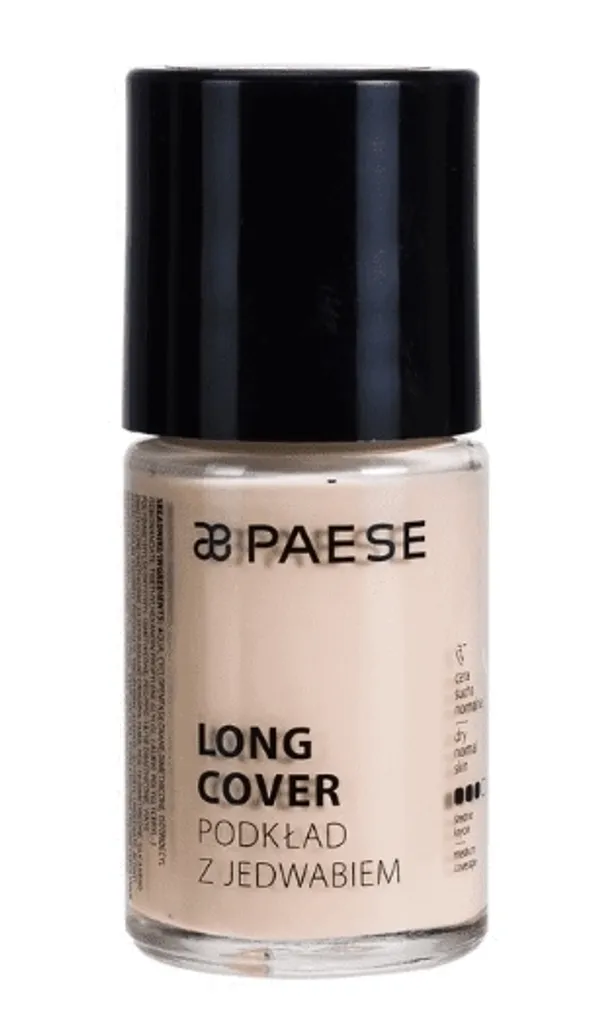 Fond de teint liquide pour teint clair Paese 01N Porcelain effet soie