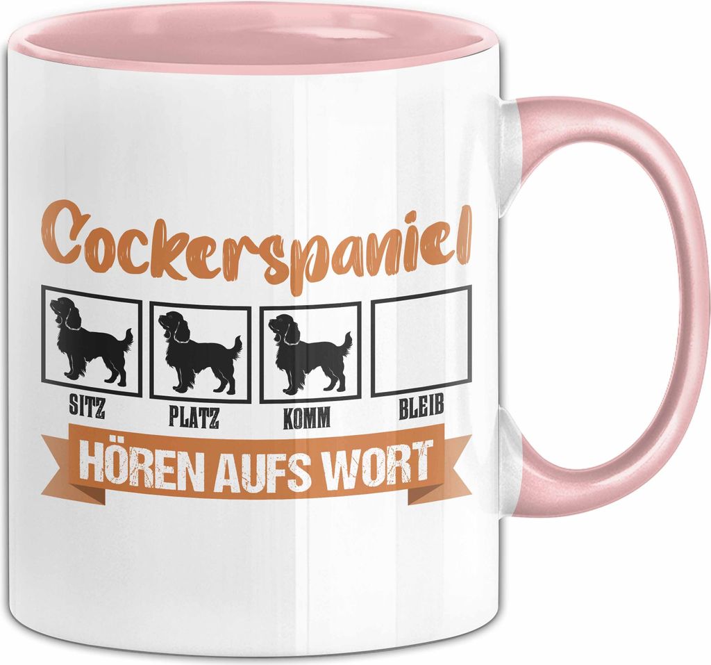 Cockerspaniel Hören Aufs Wort Tasse Geschenk Cockerspaniel Besitzer Mama Becher (Rosa)
