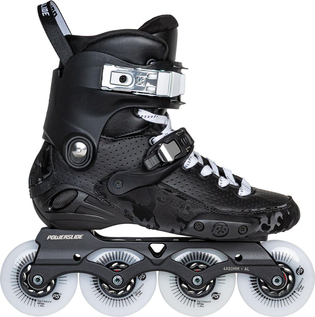 Powerslide S1 Urban Inline Skates – 4x80mm Rollen, 243mm Beta Aluminium Schiene, Komfort-Fit, 45° Ratschenschnalle, Wicked ABEC 9 Kugellager –...