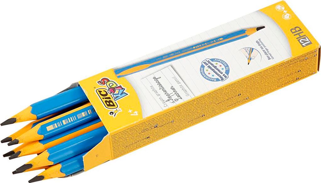 BIC Kids 100263 Crayons pour débutants, 12 pièces, bleu Image du produit 