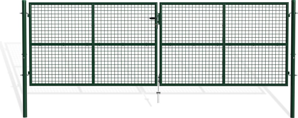 Doppelflügeliges Zauntor 4m OLGA H.130cm grün