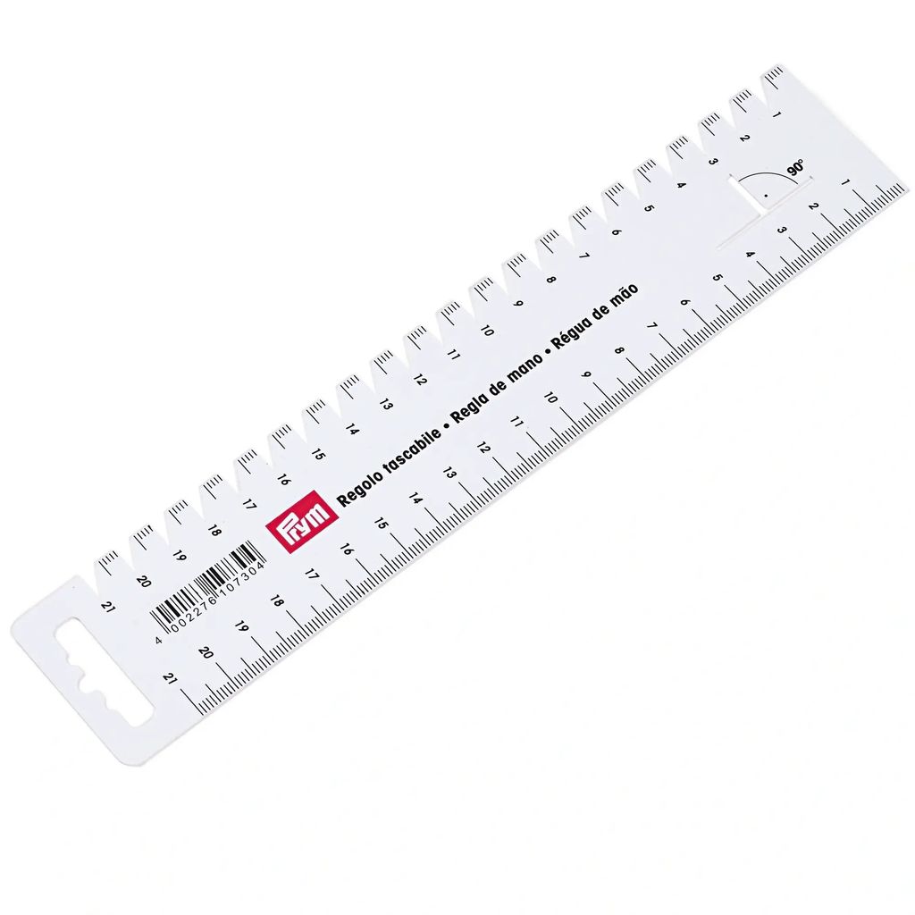 Prym 610730, Maßstabslineal, Kunststoff, Weiß, Matte, cm, Produktbild 