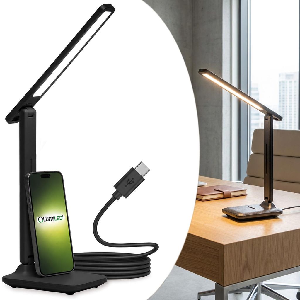 LUMILED VELA – lampka biurkowa LED, 7W, 300lm, możliwość Zdjęcie produktu 