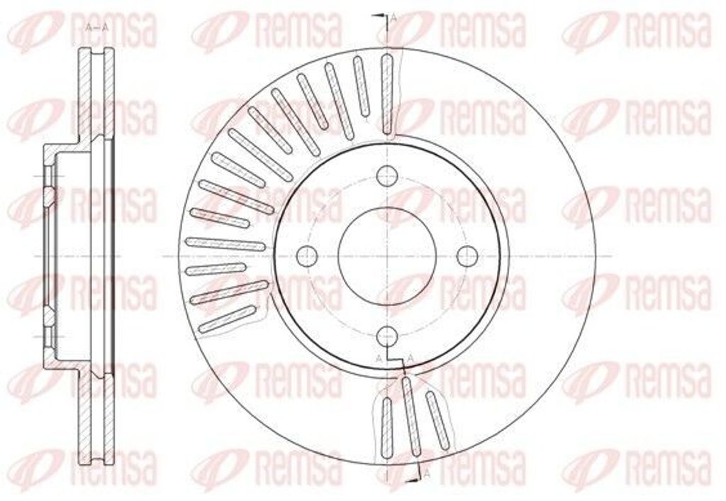 2x REMSA Bremsscheibe 61467.10 vorne für NISSAN MICRA IV (K13) NOTE (E12) 43 9mm