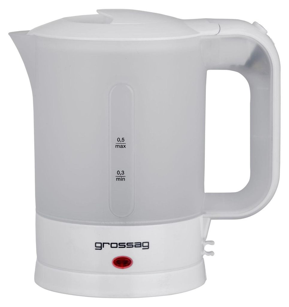 Grossag WK 3 Wasserkocher, Kunststoffgehäuse, 0,5 l Produktbild 