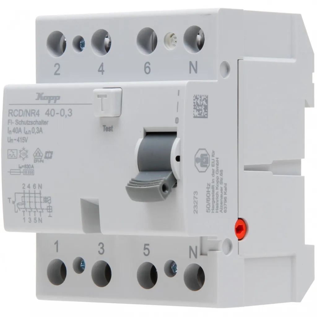 Protection contre fuites de courant Interrupteur Différentiel Kopp 40A