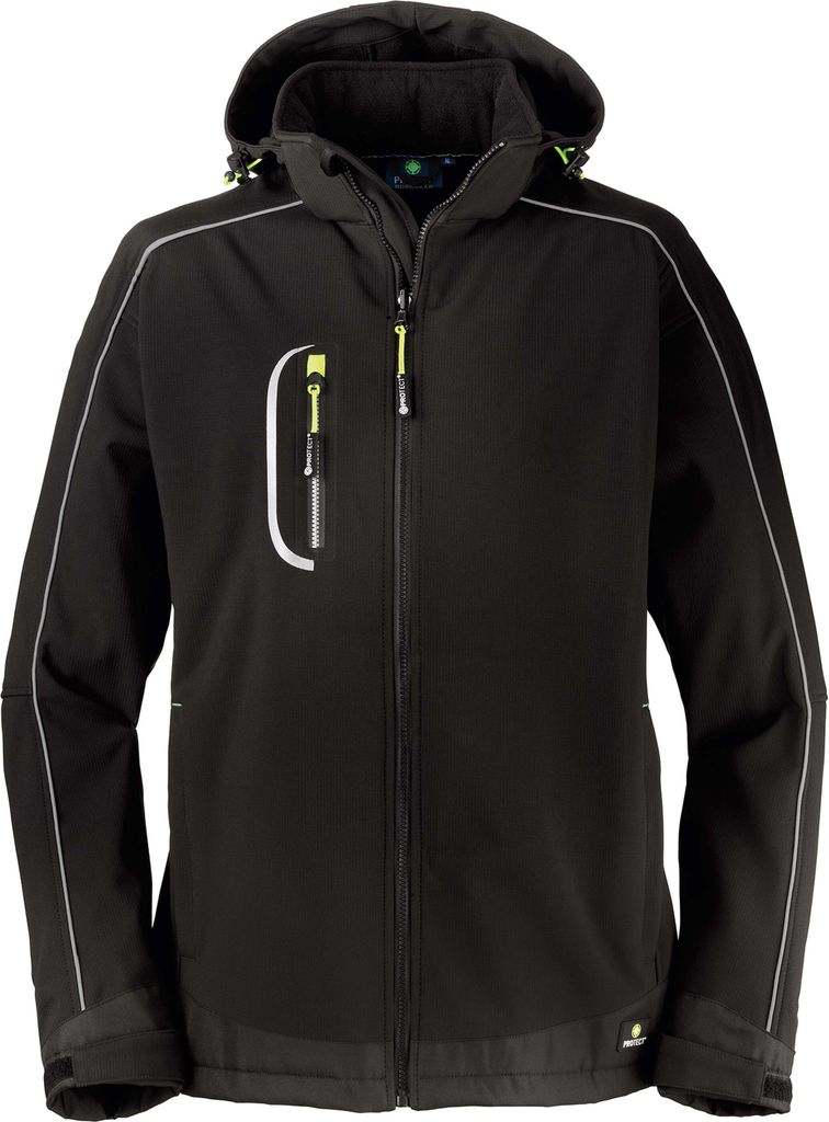 4PROTECT Softshelljacke MONTANA Schwarz XS