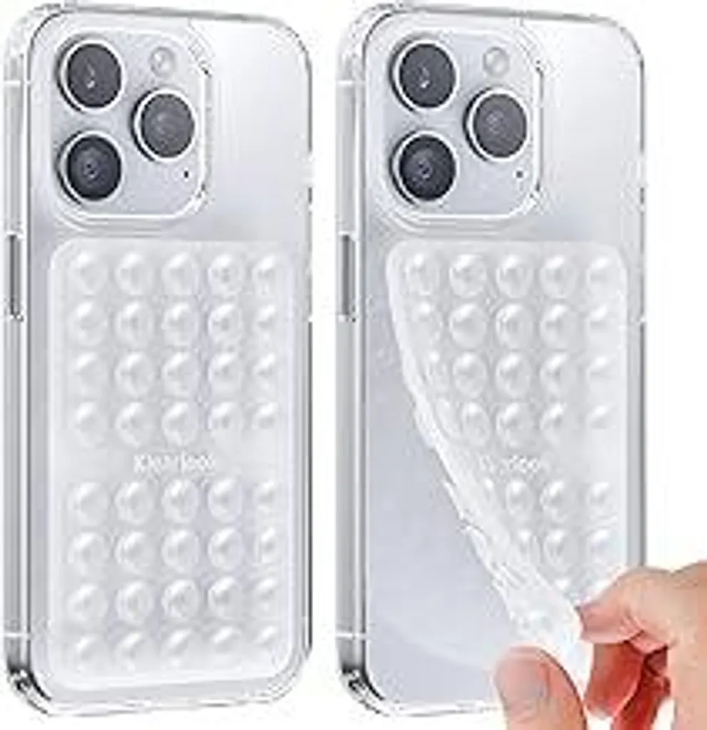Supporto Ventosa Silicone Cellulare Doppio Lato Trasparente