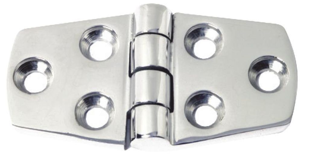 Bündig Scharnier 5 mm AISI 316 38 x 74 mm Osculati 38.287.00