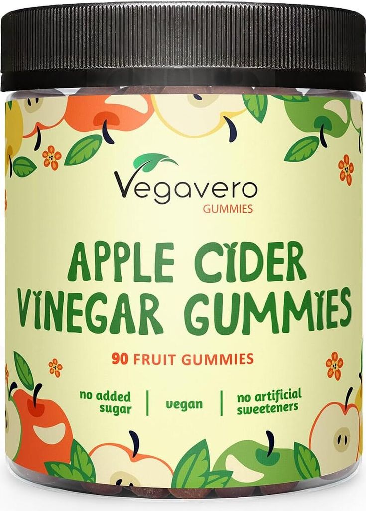 Vegavero Apple Cider Vinegar Gummies | 90 Stück | Produktbild 