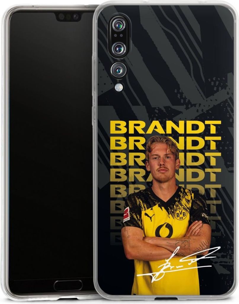 DeinDesign Handyhülle für Huawei P20 Pro Silikon Hülle Case Smartphone Schutzhülle BVB Borussia Dortmund Julian Brandt