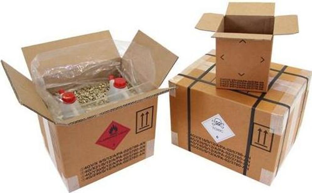 Gefahrgutkarton 4-fach Zulassung 2-wellig Maße 430x310x300mm Inhalt 40l TRANSPAK