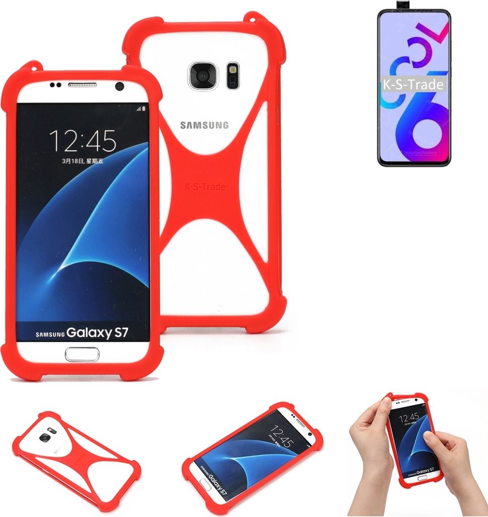 K-S-Trade Handy-Hülle kompatibel mit Coolpad Cool 6 Schutz-Hülle Bumper Silikon Schutz Hülle Cover Case Silikoncase Silikonbumper TPU Softcase