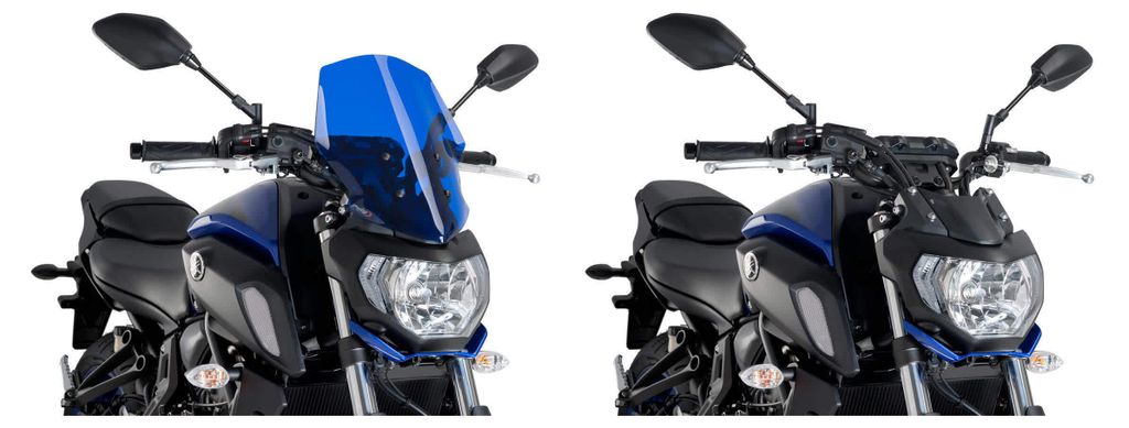 PUIG 9667A New Generation Touring passend fuer YAMAHA MT-07 Blau