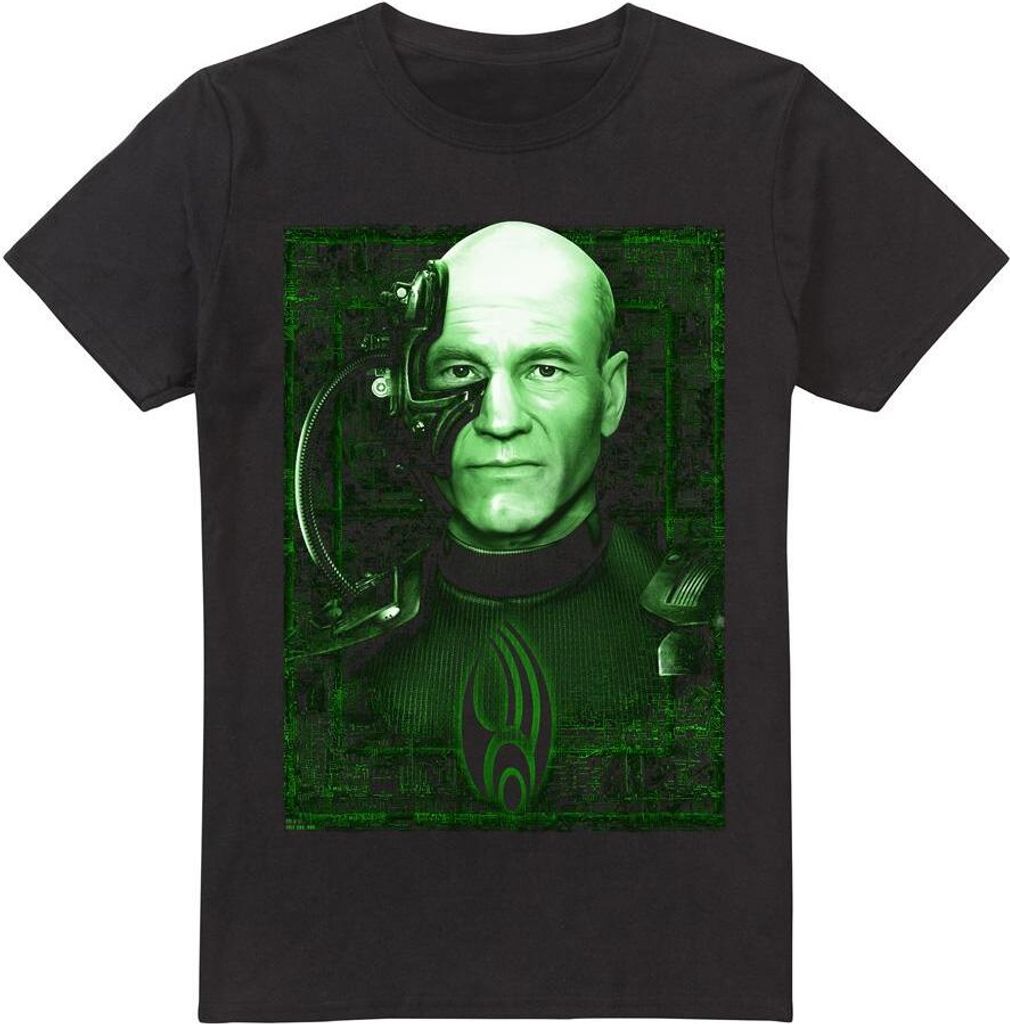 Star Trek - "Locutus of Borg" T-Shirt für Herren TV13771 (S) (Schwarz)
