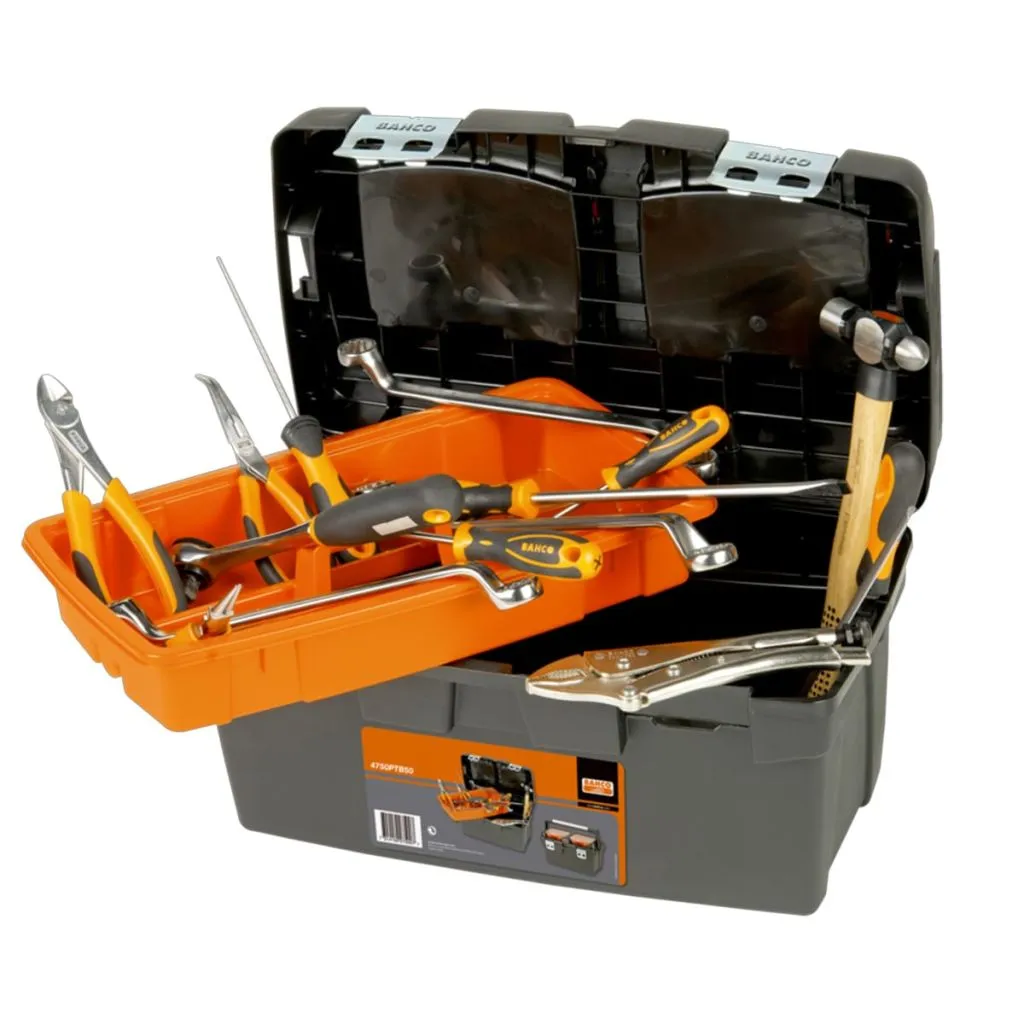 Caisse à outils Bahco 4750PTB50 en composite robuste avec casiers