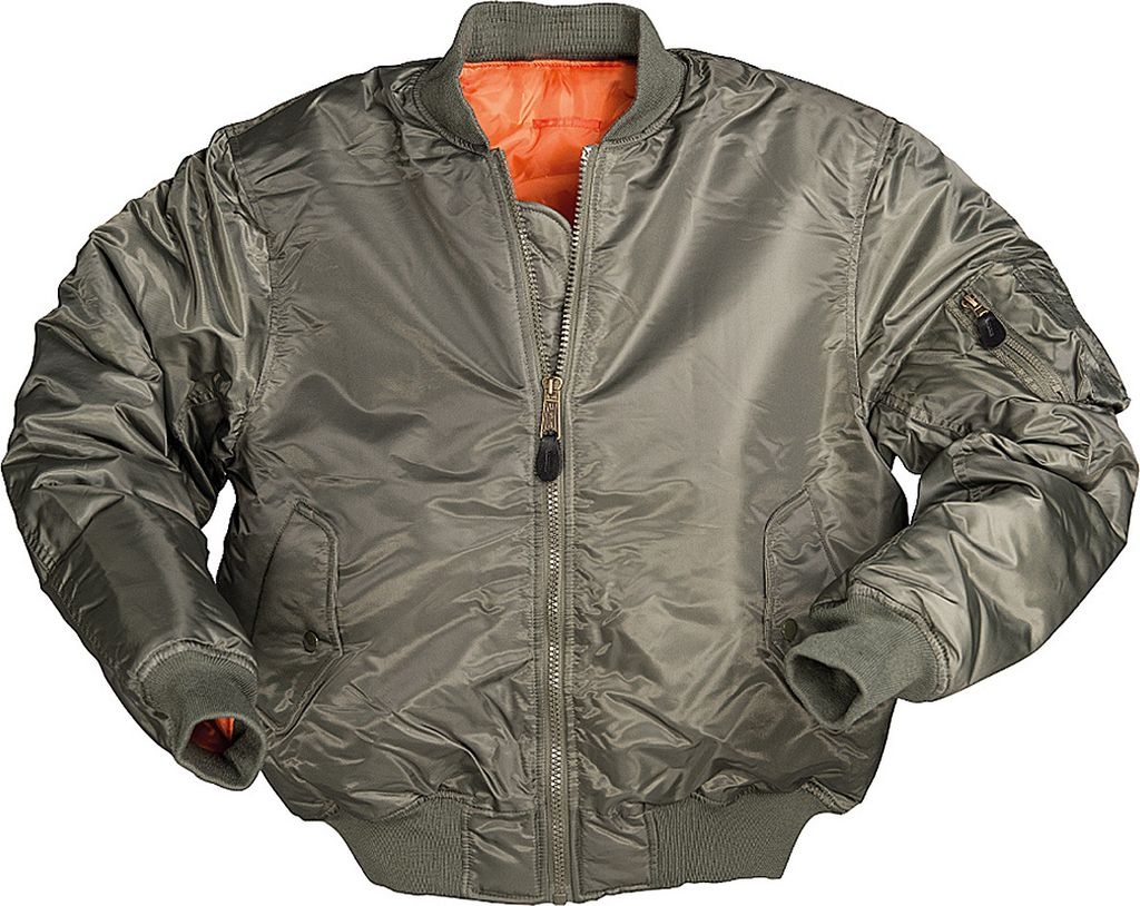 Mil-Tec PES Bomberjacke MA1 oliv, L Produktbild 
