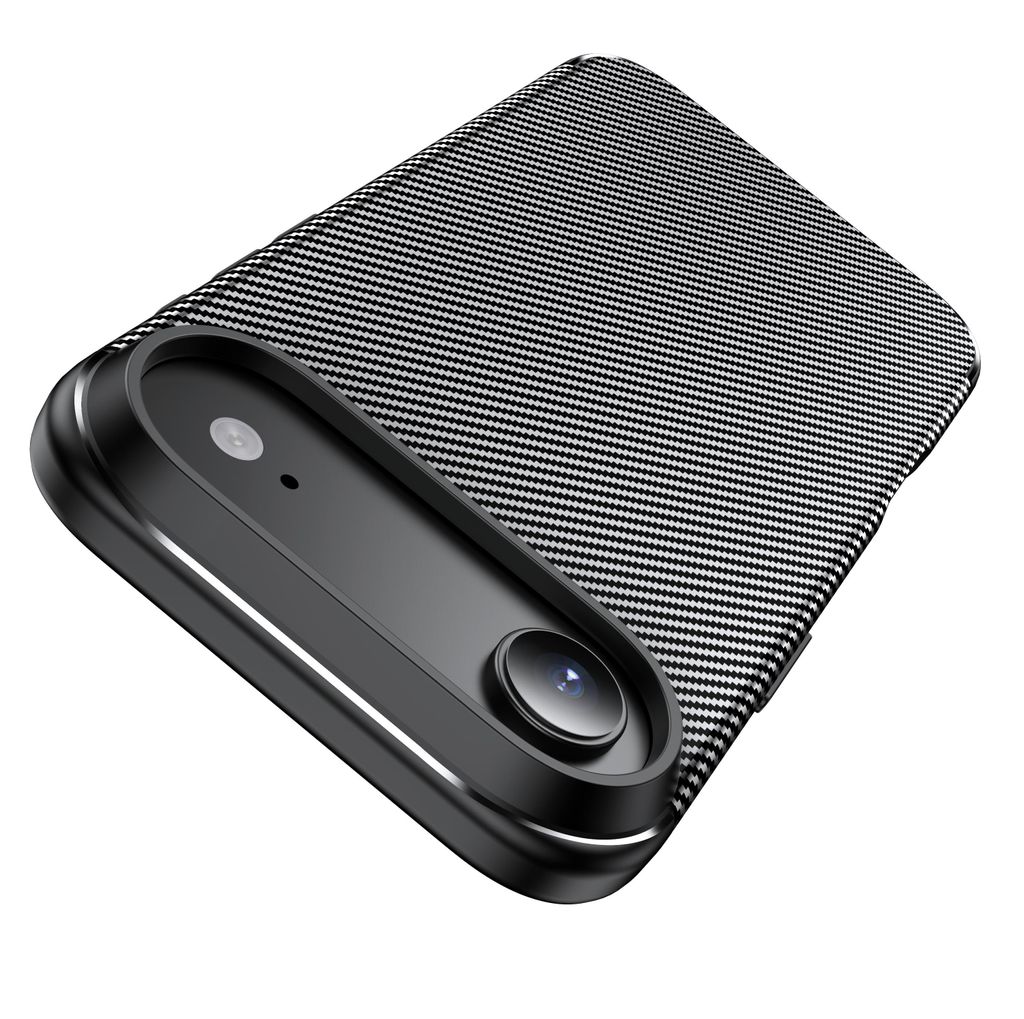 AVANA iPhone 17 Air Hülle Silikon Schutzhülle Slim Case Schwarz Carbon Optik