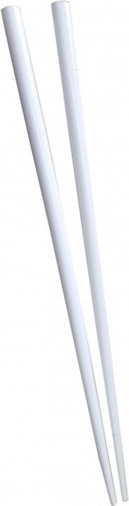 [ 1 Paar ] Essstäbchen [ UNI WEIß ] Bambus lackiert / Produktbild 