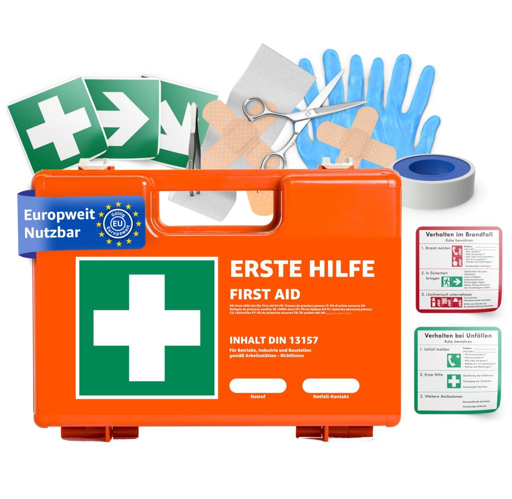 Erste Hilfe Kasten - DIN 13157 Koffer für Unternehmen & Produktbild 