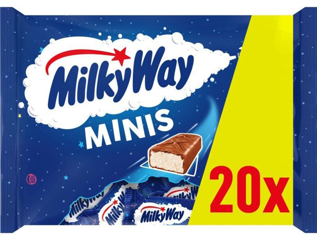 Milky Way Mini's 333g – Kleine Schokoriegel mit cremiger Produktbild 