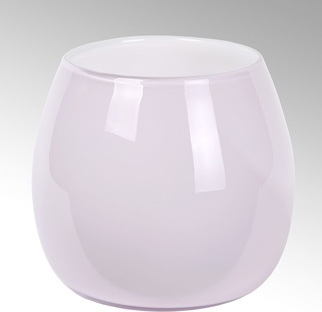Lambert Pisano Vase mittel Überfangglas, quarz H24 cm D25 cm 17561