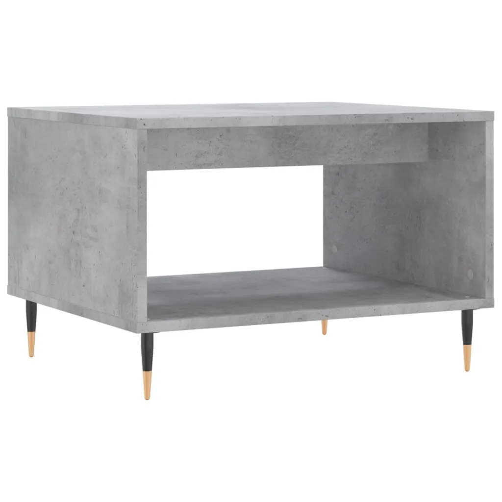 Tavolino Salotto SYFAX 60x50x40cm Legno Multistrato Grigio Cemento
