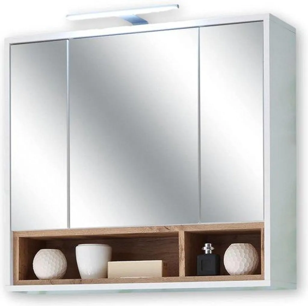 Armoire de toilette 80cm avec éclairage LED pour salle de bain