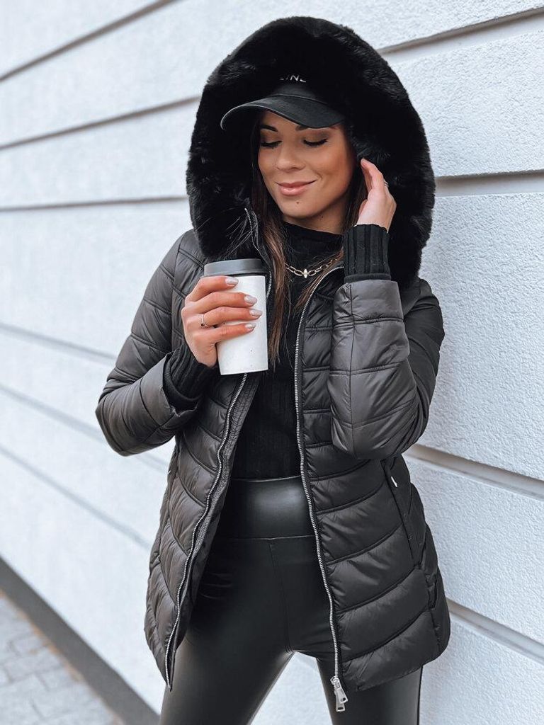 Dstreet Winterjacke für Frauen Nadanda schwarz M