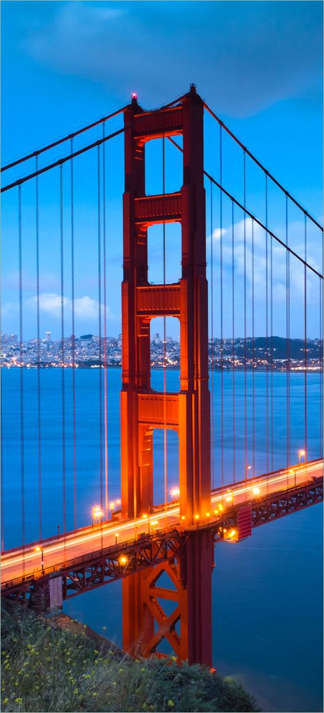 Türtapete Türposter Golden Gate Bridge in San Francisco USA - Größe: 93 x 205 cm