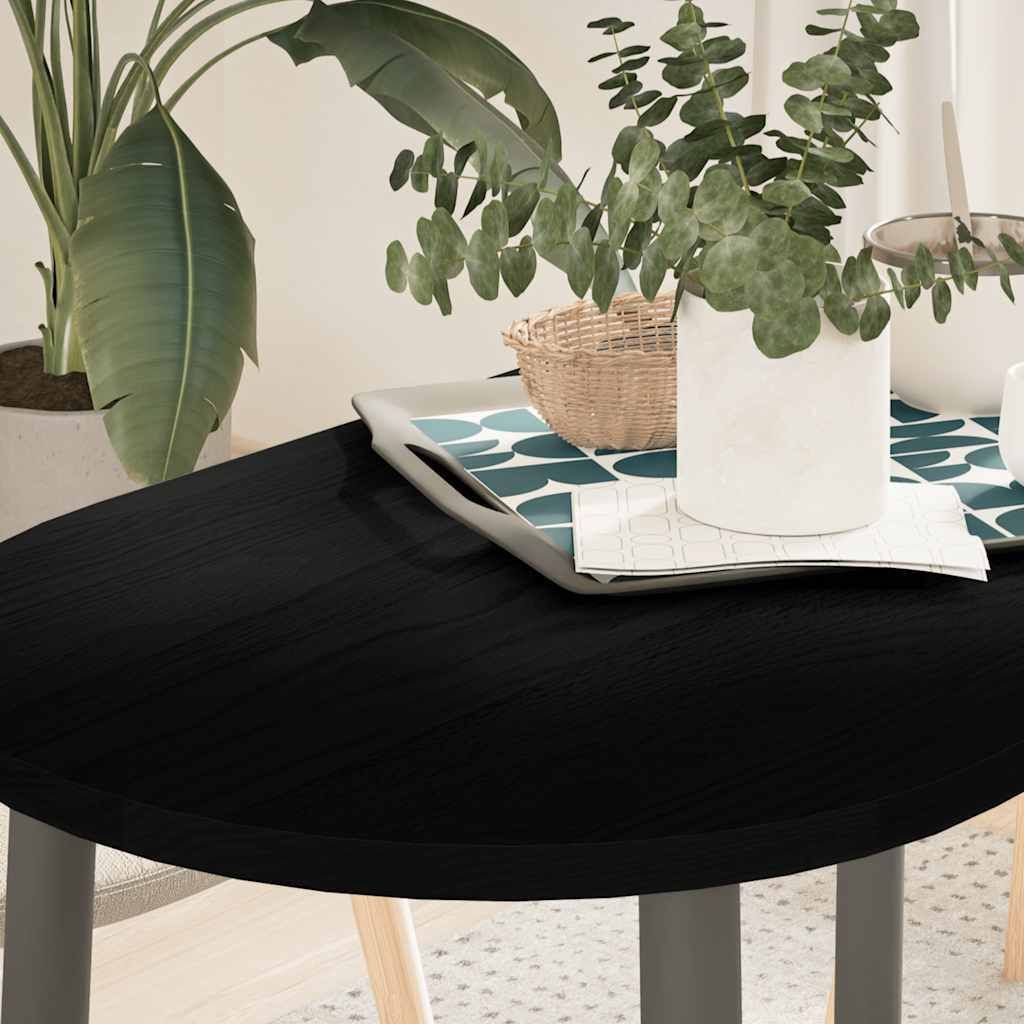 "2026 Promotion" Tischaccessoires, Tischplatte, Dunkelbraun, 100x50x2 cm Massivholz Eiche Oval - Tischplatten CC23428