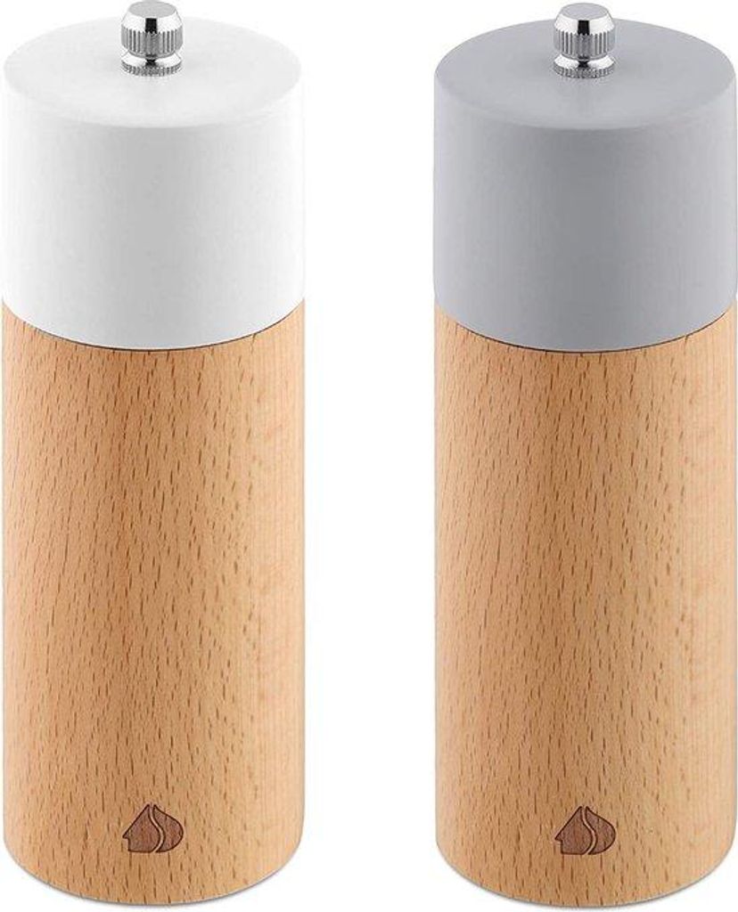 Edelstahl Pfeffer und Salz Mühle Set hervulbar für BBQ
