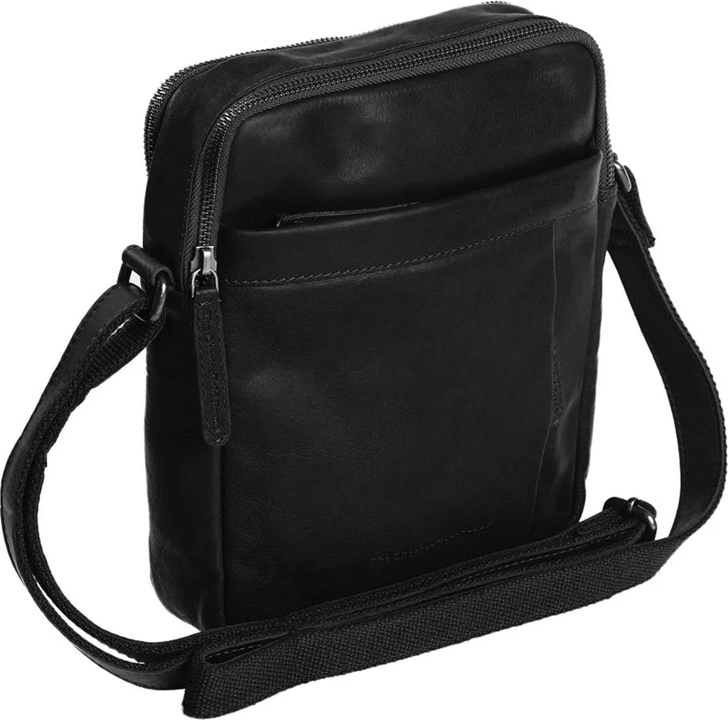 Borsa Alva Chesterfield Black | Tracolla Donna Pelle Nero Vintage