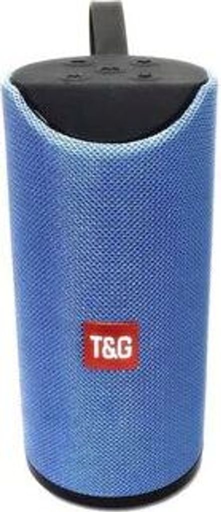 TG113 10W tragbare Säule für den Außenbereich Drahtloser Bluetooth-Lautsprecher USB TF FM-Radio Musik Stereo-Subwoofer Für PC MP,(Blau)