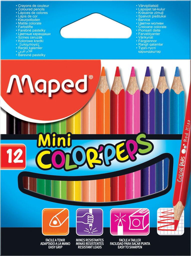Maped Dreikant Buntstift COLOR`PEPS Mini 12er Kartonetui