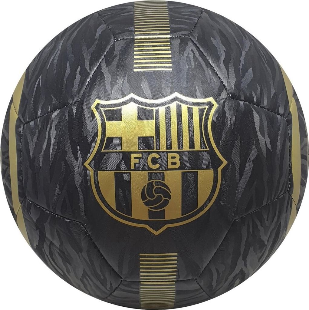 Football FC Barcelona taille 5, noir et or Image du produit 