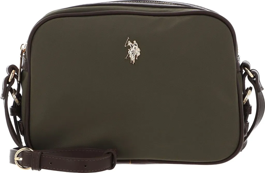 U.S. POLO ASSN. Houston Sac Bandoulière Olive avec Bandoulière Ajustable