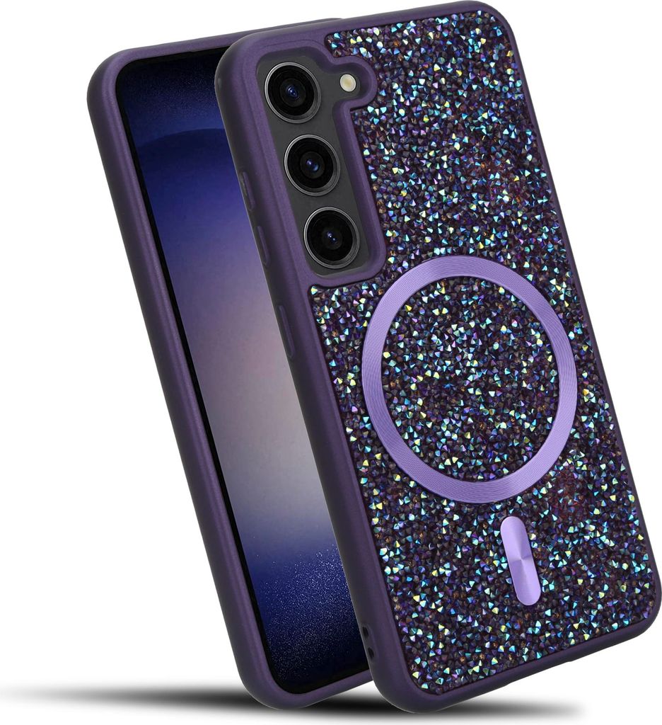 Cadorabo Hülle für Samsung Galaxy S23 Hülle Glitzer Produktbild 