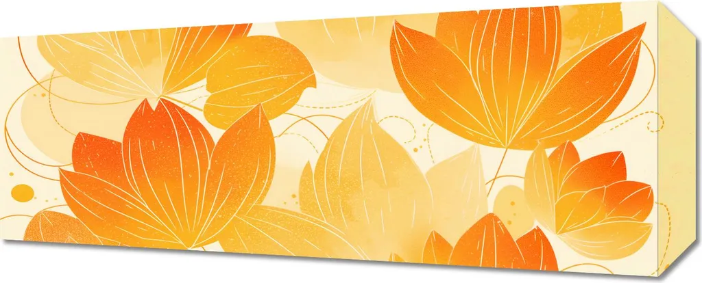 Image Automnale 50x20 cm aux Couleurs Chaudes pour une Ambiance Cosy
