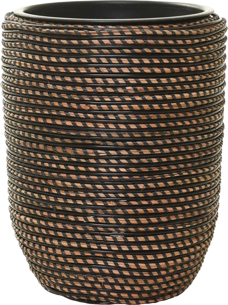 Cache-pot VIVANNO MACETA en Rotin, Finition Umbra pour Déco Chaleureuse