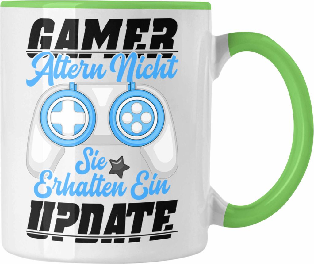 Trendation - Gamer Tasse Geschenk Jungen Zocker Mitbringsel Männer Zocken Gaming Geschenkideen PC Kinder Zubehör Spruch Lustig Geburtstagsgeschen...