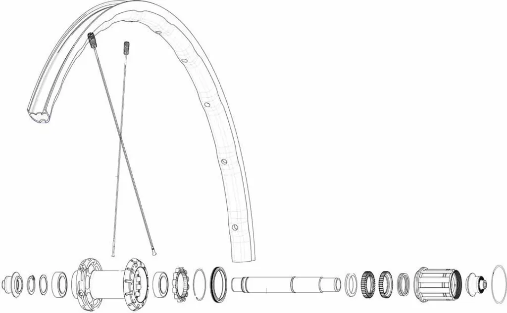 Rayons Mavic Ksyrium SL DS 278 mm en Zicral - Kit 12 pièces Premium