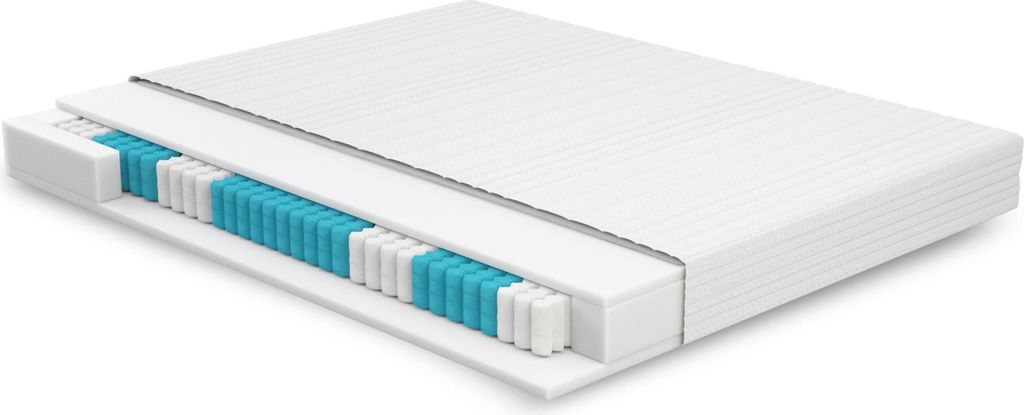 Taschenfederkernmatratze 180x200 - ROY - H3 bis 100kg - Allergiker - Schwitzen - 7-Zonen - Mittelfest - Matratze 180x200