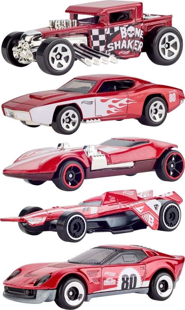 Hot Wheels Mattel 80th Anniversary  5-Pack Produktbild 